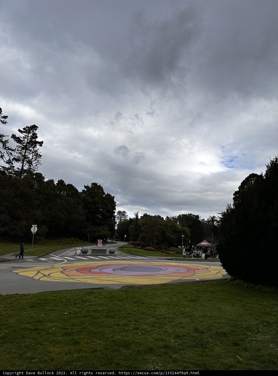 Colorful road in Golden Gate Park