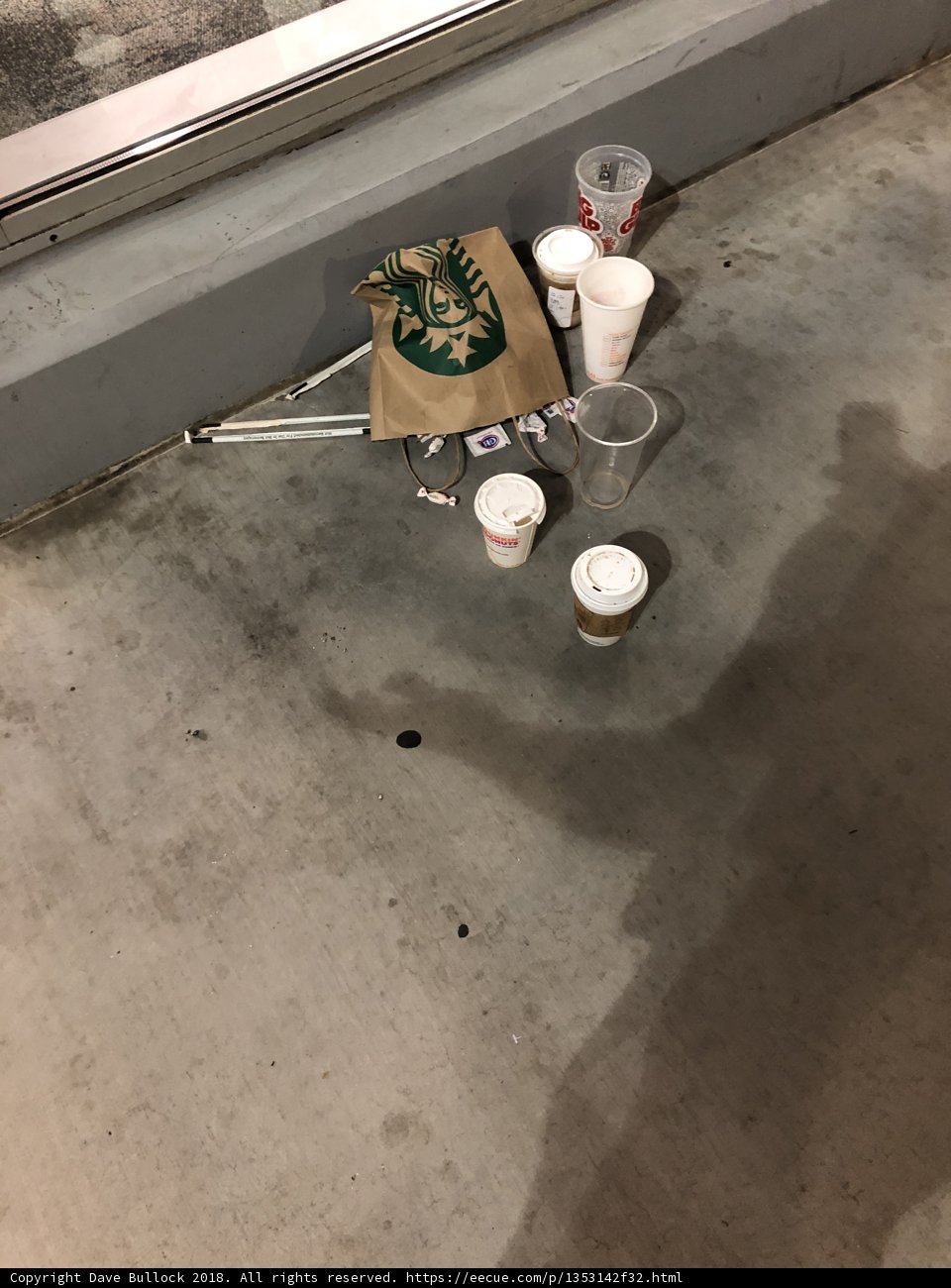 Cups on the Sidewalk