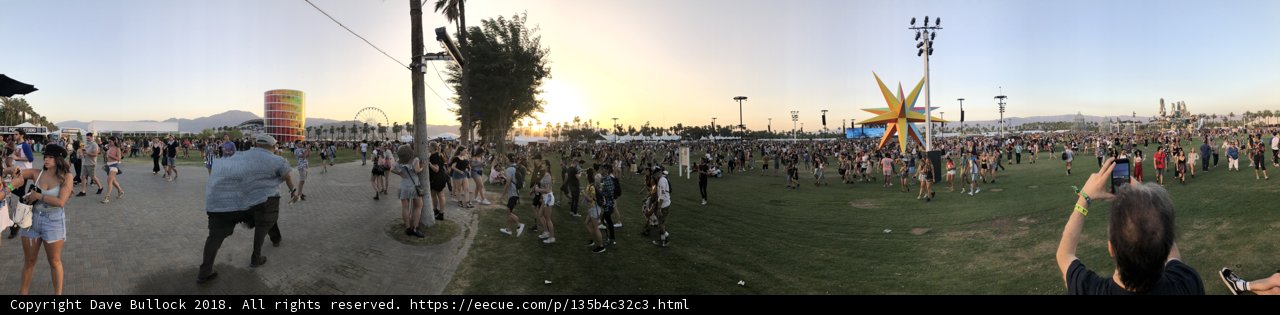 360-View of a Music Festival Crowd