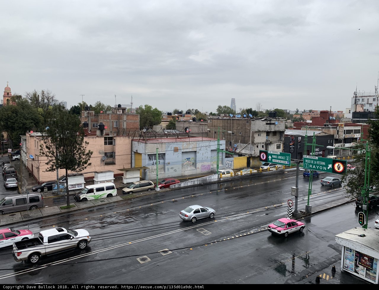 Busy Urban Intersection