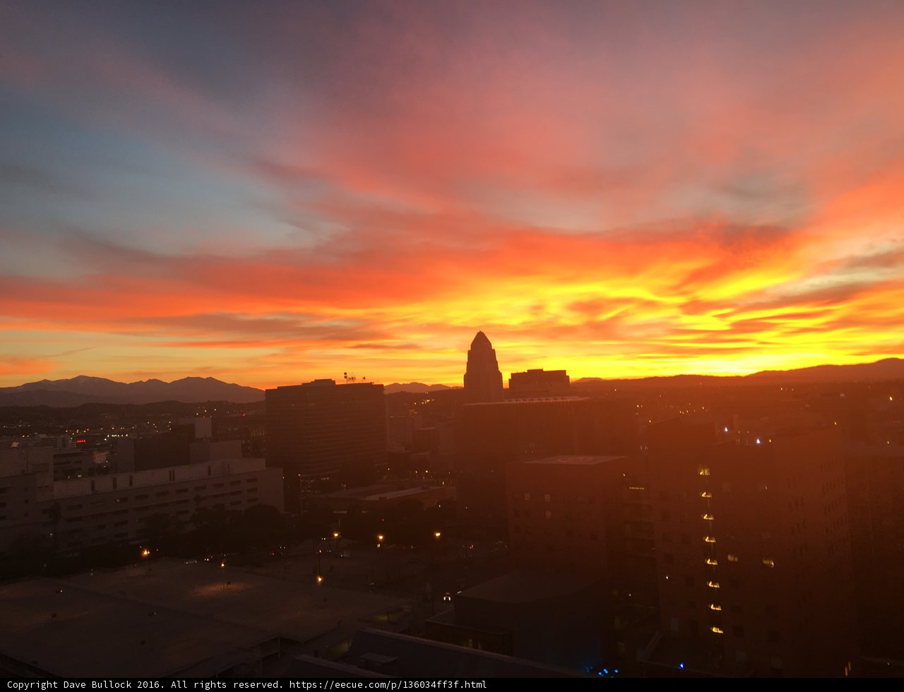 Serene Sunset Over the Metropolis