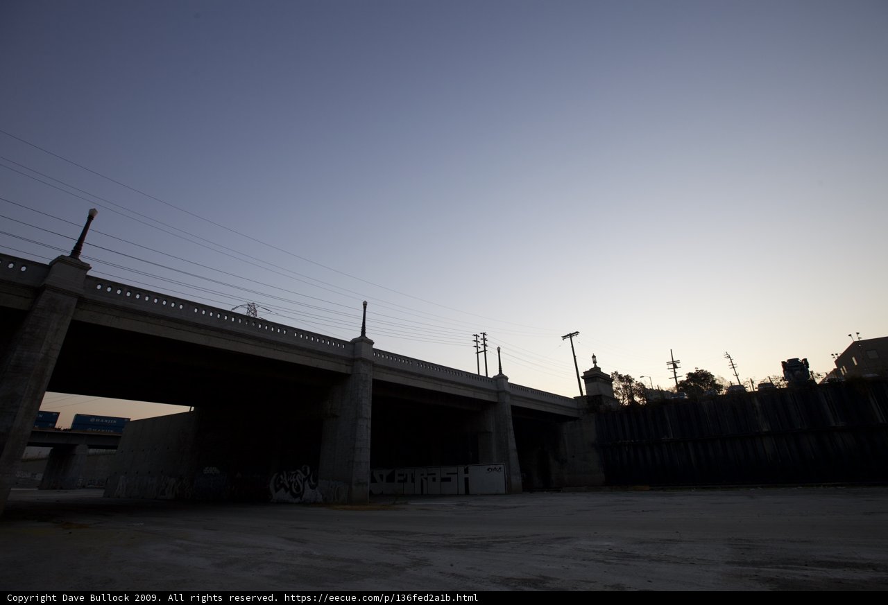 Sunset on the Freeway Underpass