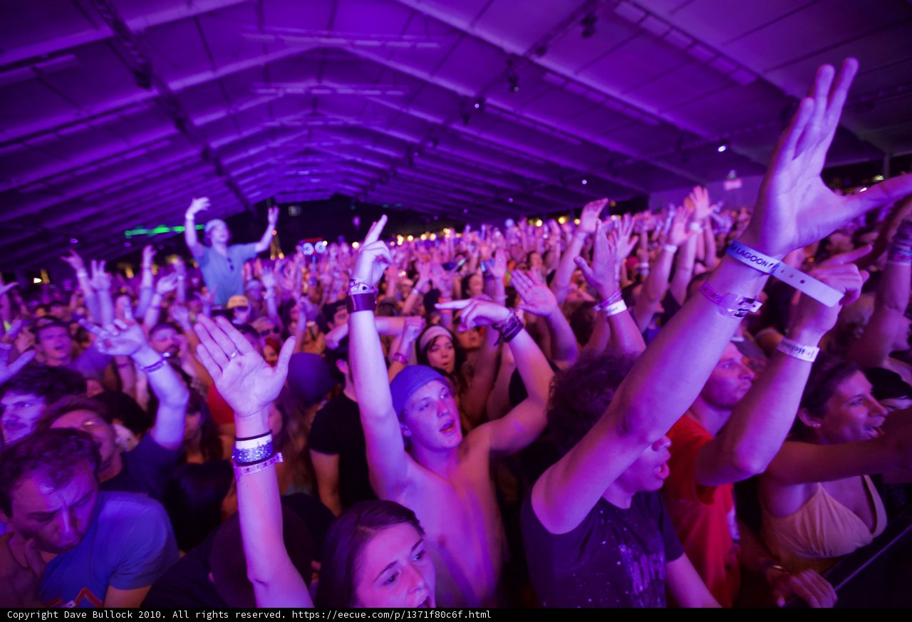 Urban Nightlife: A Crowd at Coachella