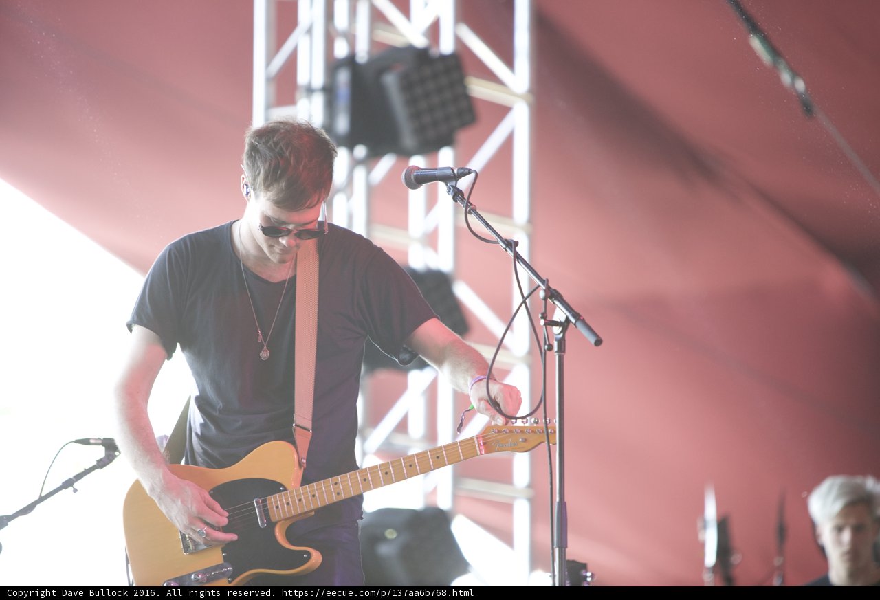 Rocking the Stage with his Electric Guitar