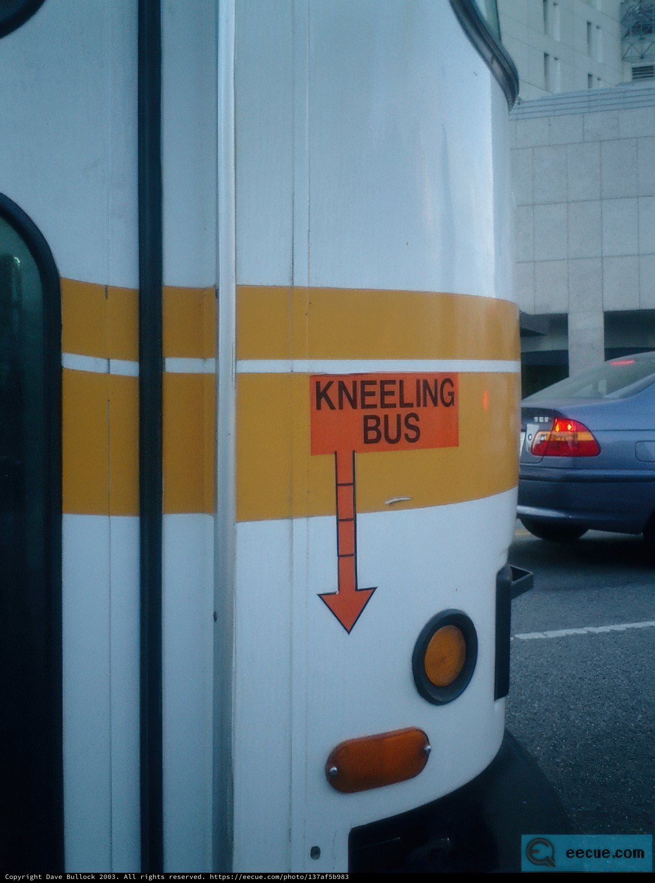 Kneeling Bus Takes the Road
