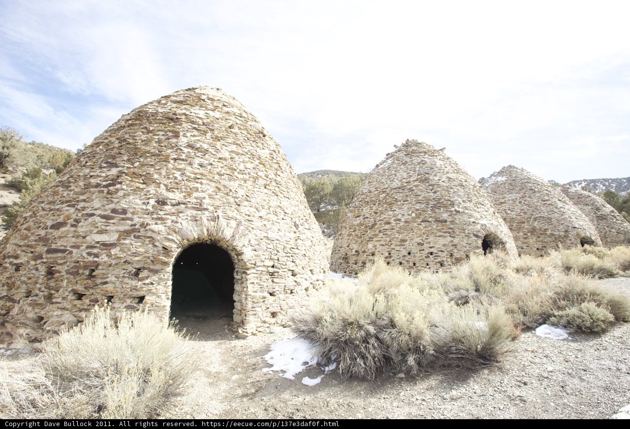 Three Stone Buildings in the Countryside