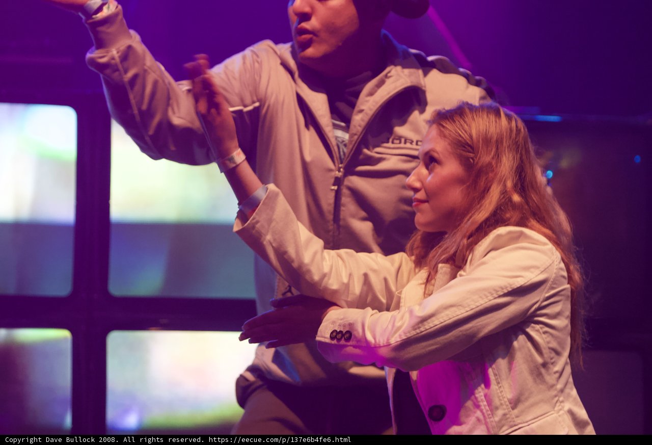 Dynamic duo on stage