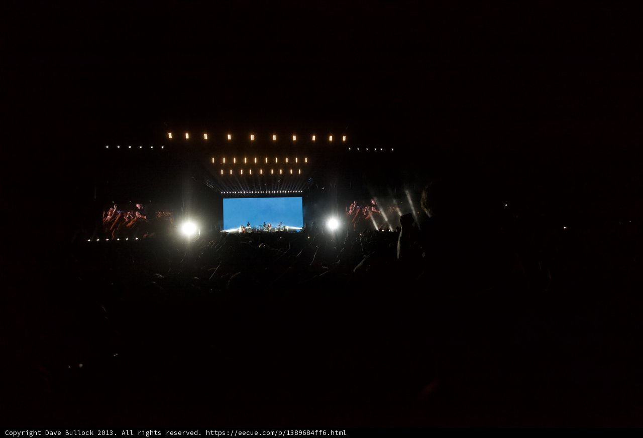 Lights and Crowd at Coachella Concert