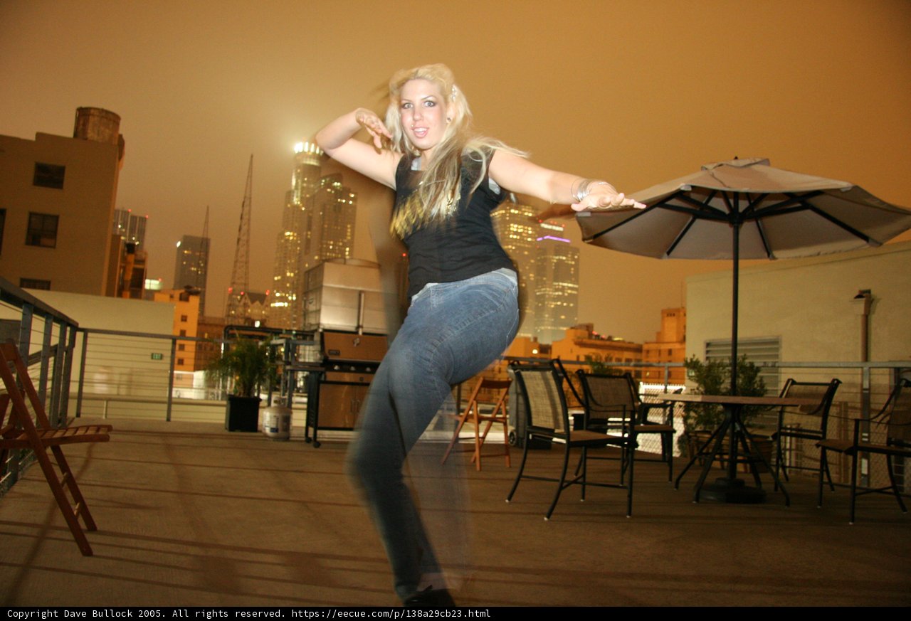 Stylish Woman in Blue Jeans