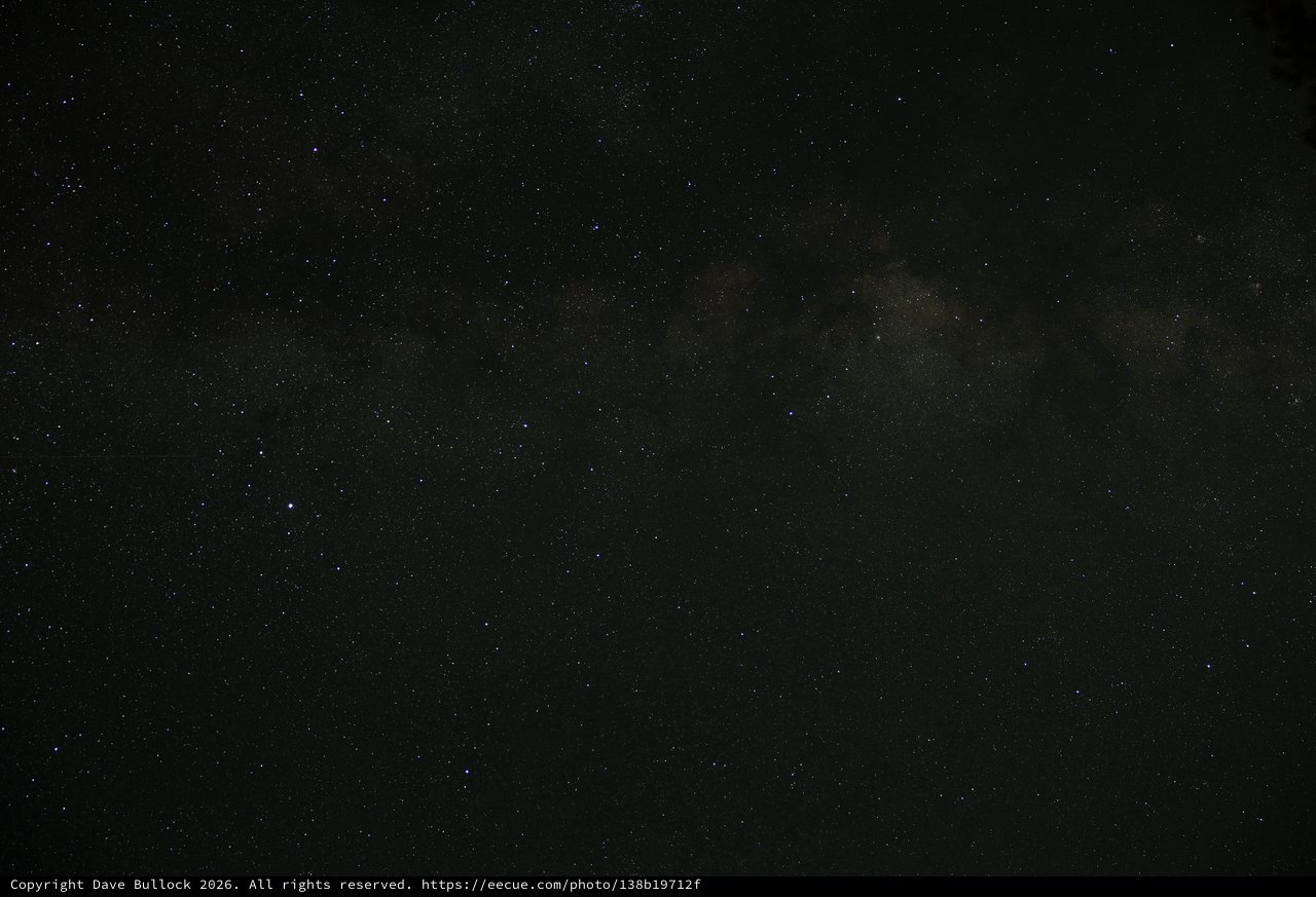 Milky Way Arches Over Lassen Volcanic Wilderness