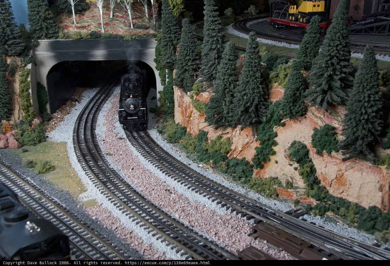 Toy Trains and a Tunnel of Trees