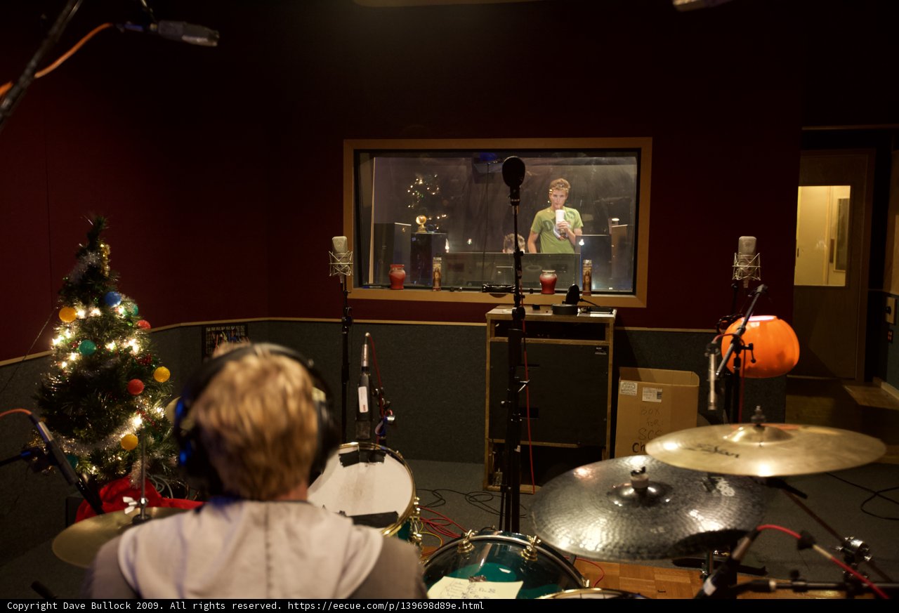 Jamming out in the Studio