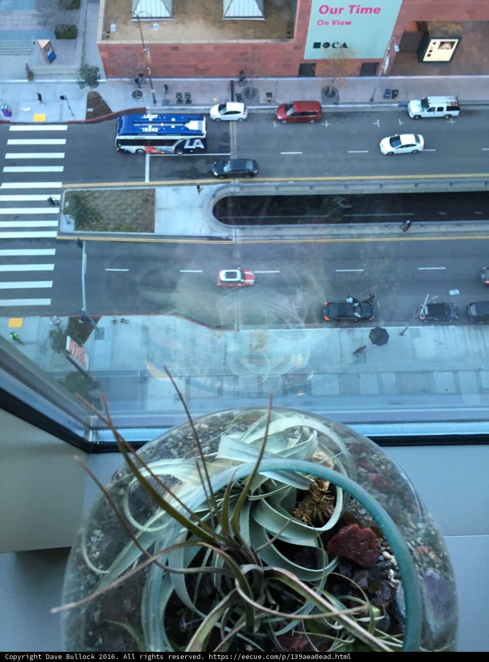 City Street View from High Above