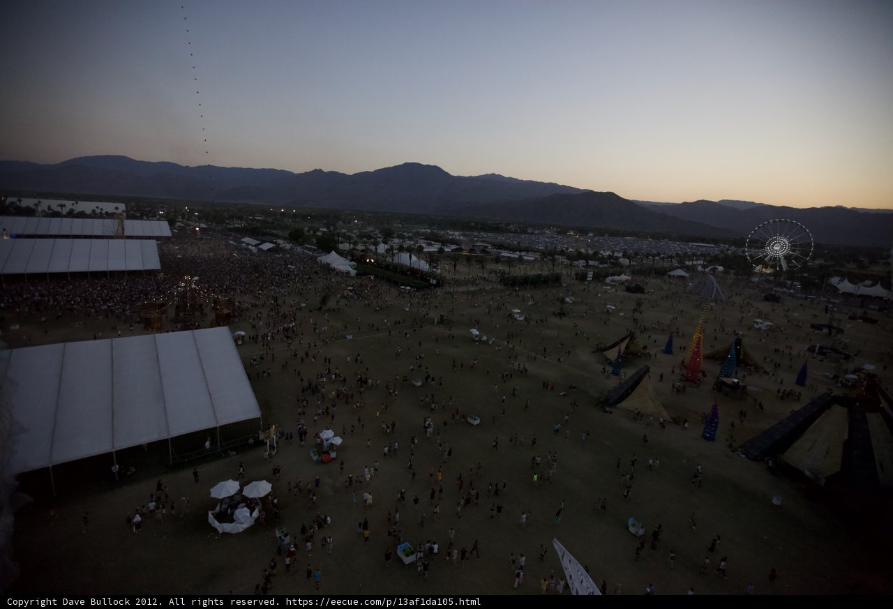 Sunset Crowd at Coachella Festival