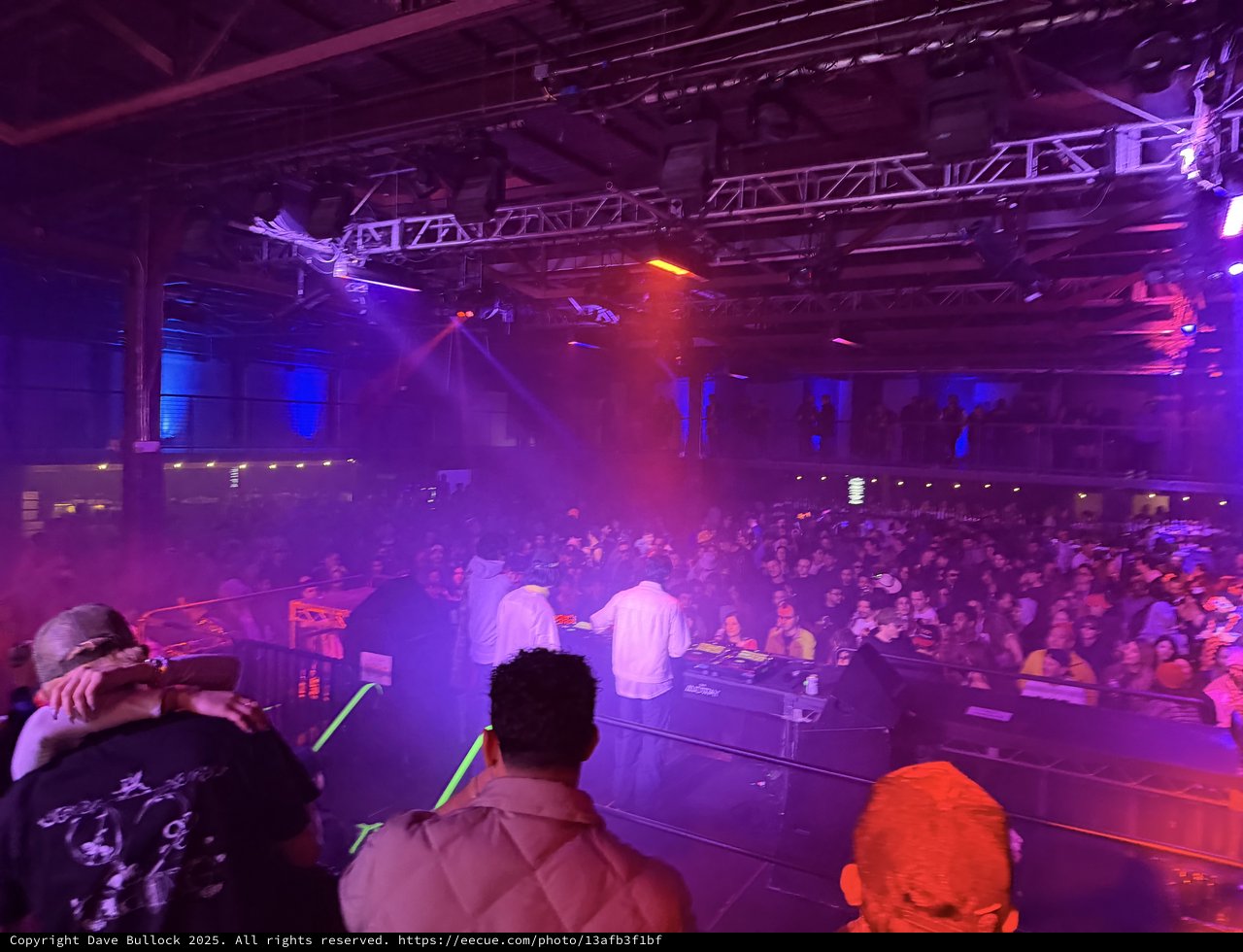 Electronic Music Concert with DJ Performance and Crowd