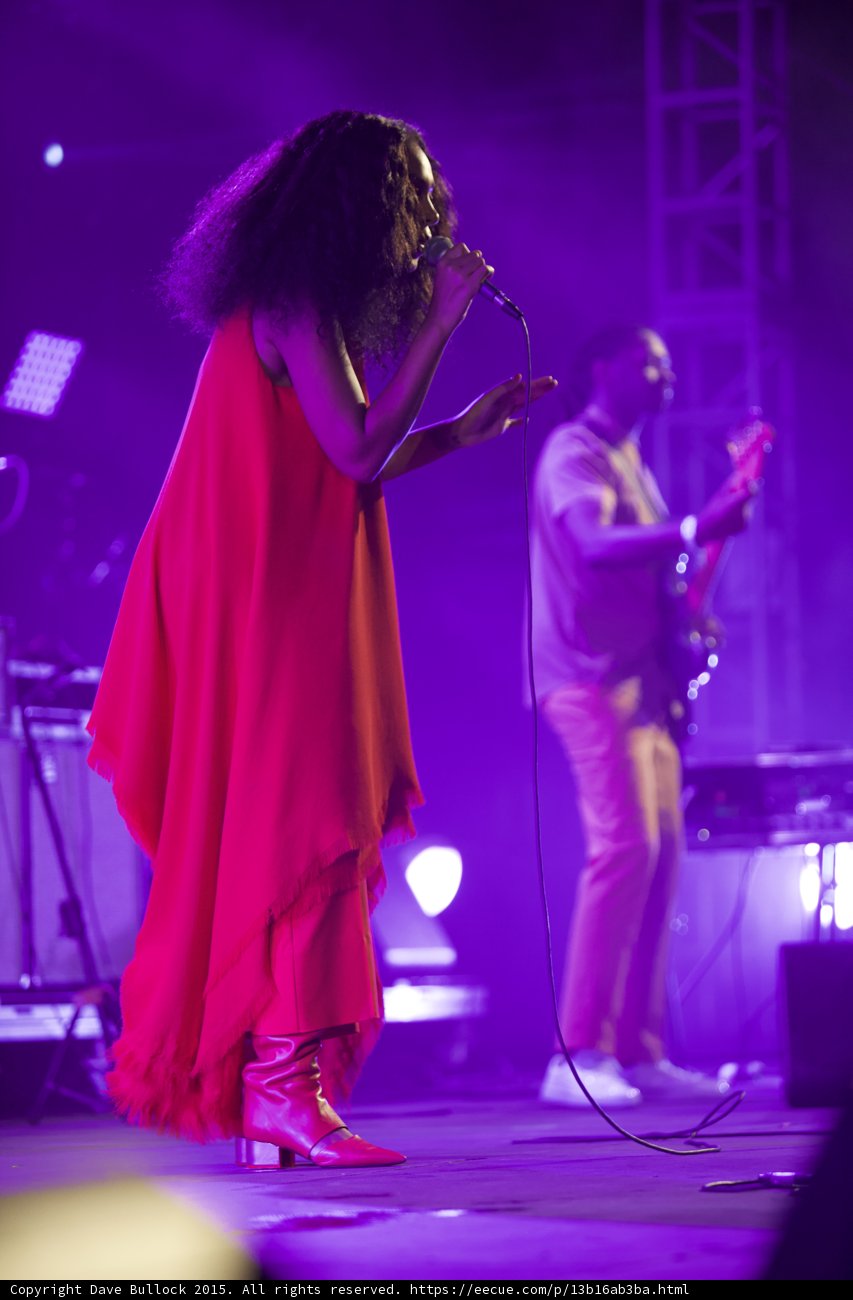 Solange Full Body Expressive Palm Guitarist Spotlight Purple Blue