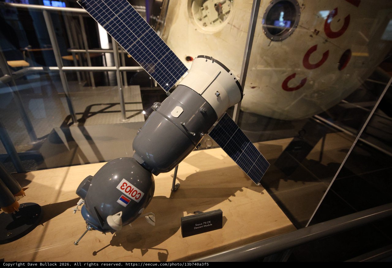 Soyuz 7K-OK Descent Module on Museum Display