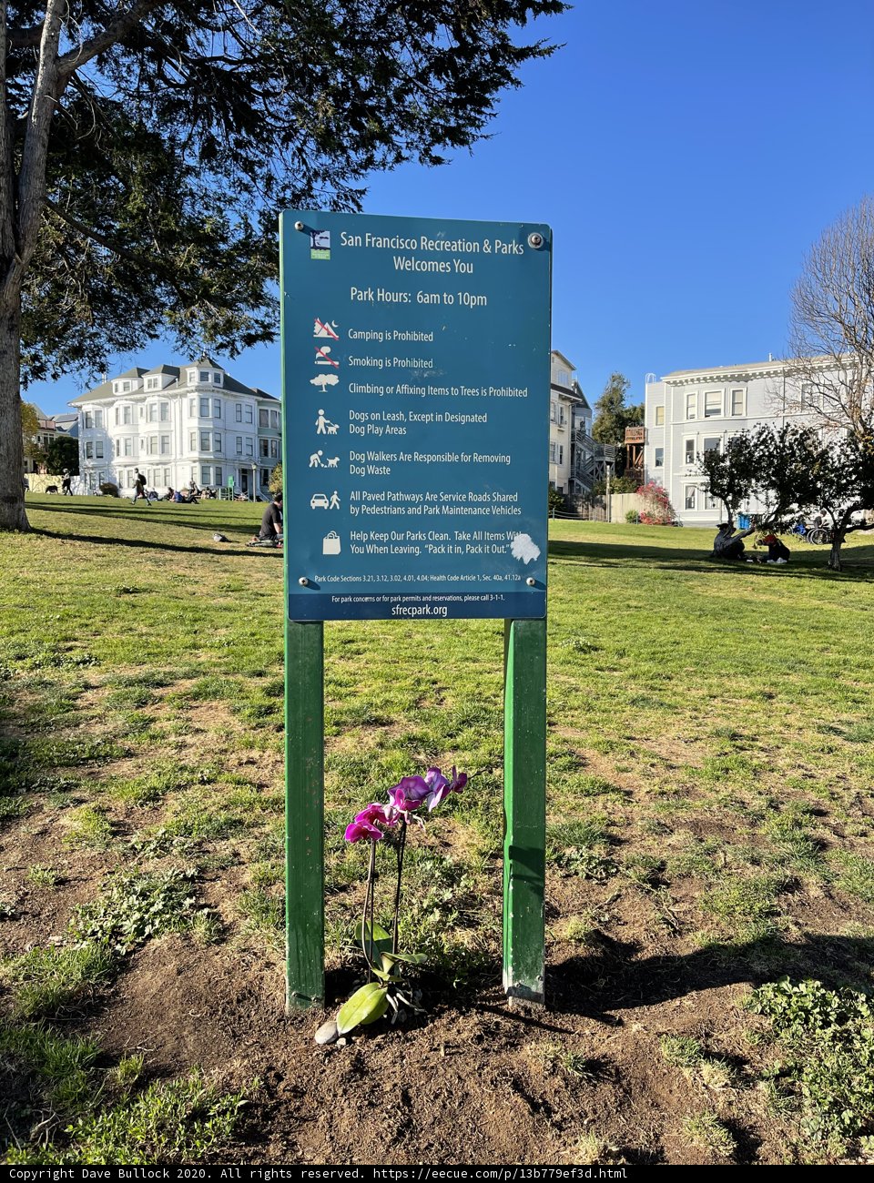 Informational Sign at Duboce Park
