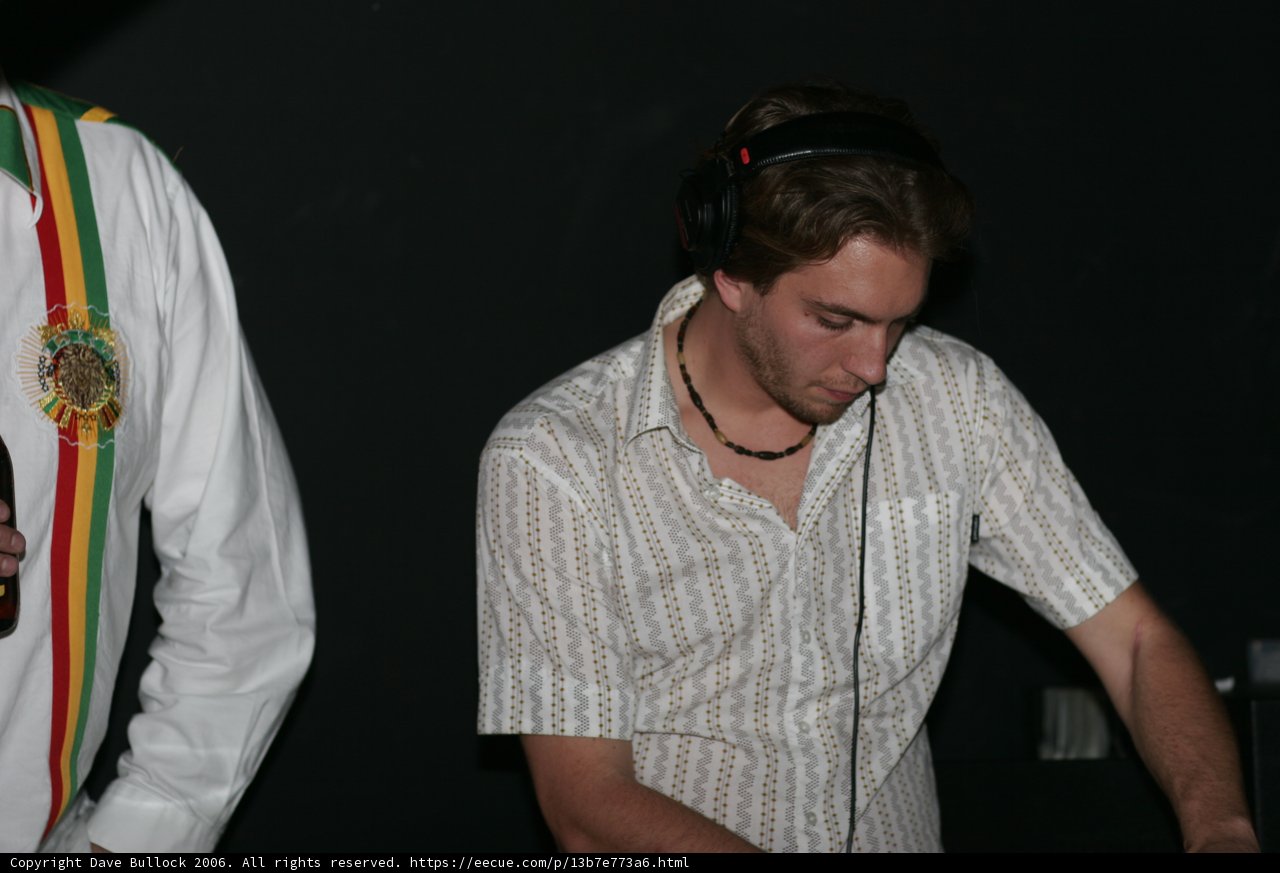 DJ and Groom at Wedding Reception