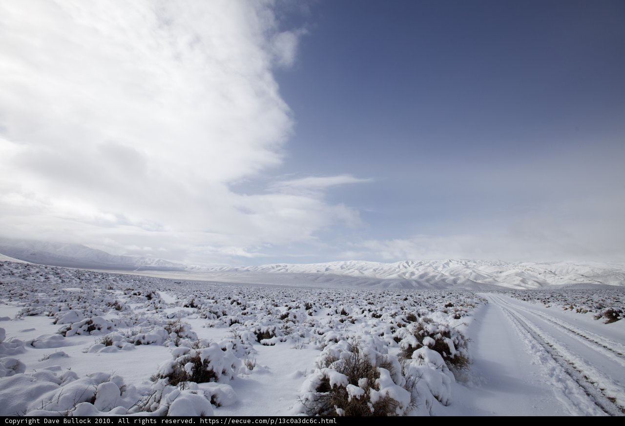 Frozen Desert Scenery