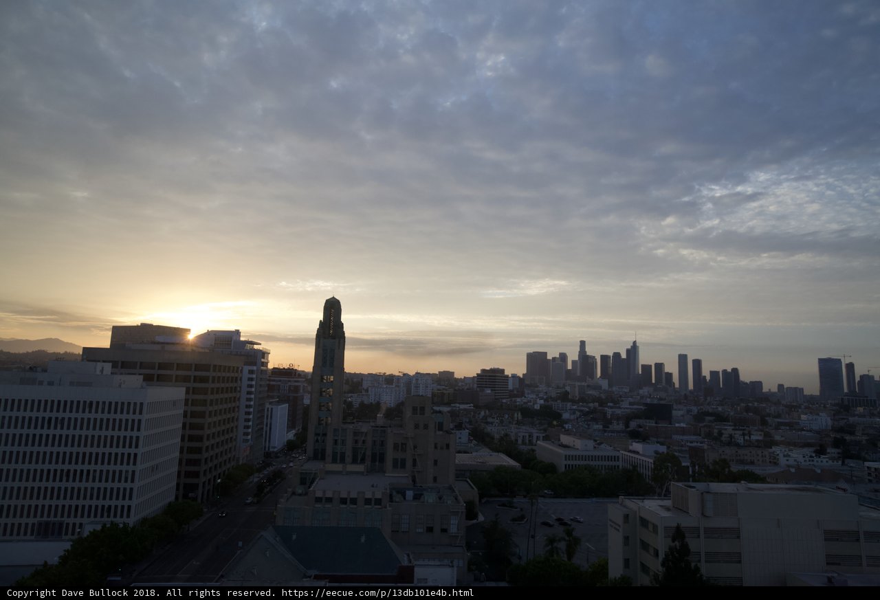 Sunset over the Urban Metropolis