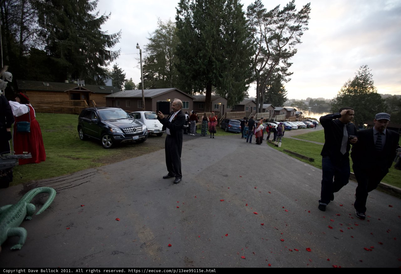The Groom's Romantic Walk with Flowers