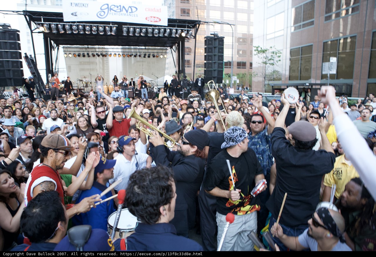 Rhythmic Parade at Ozomatli Concert