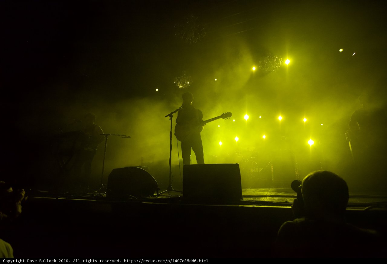 Rocking the Stage with Yellow Lights