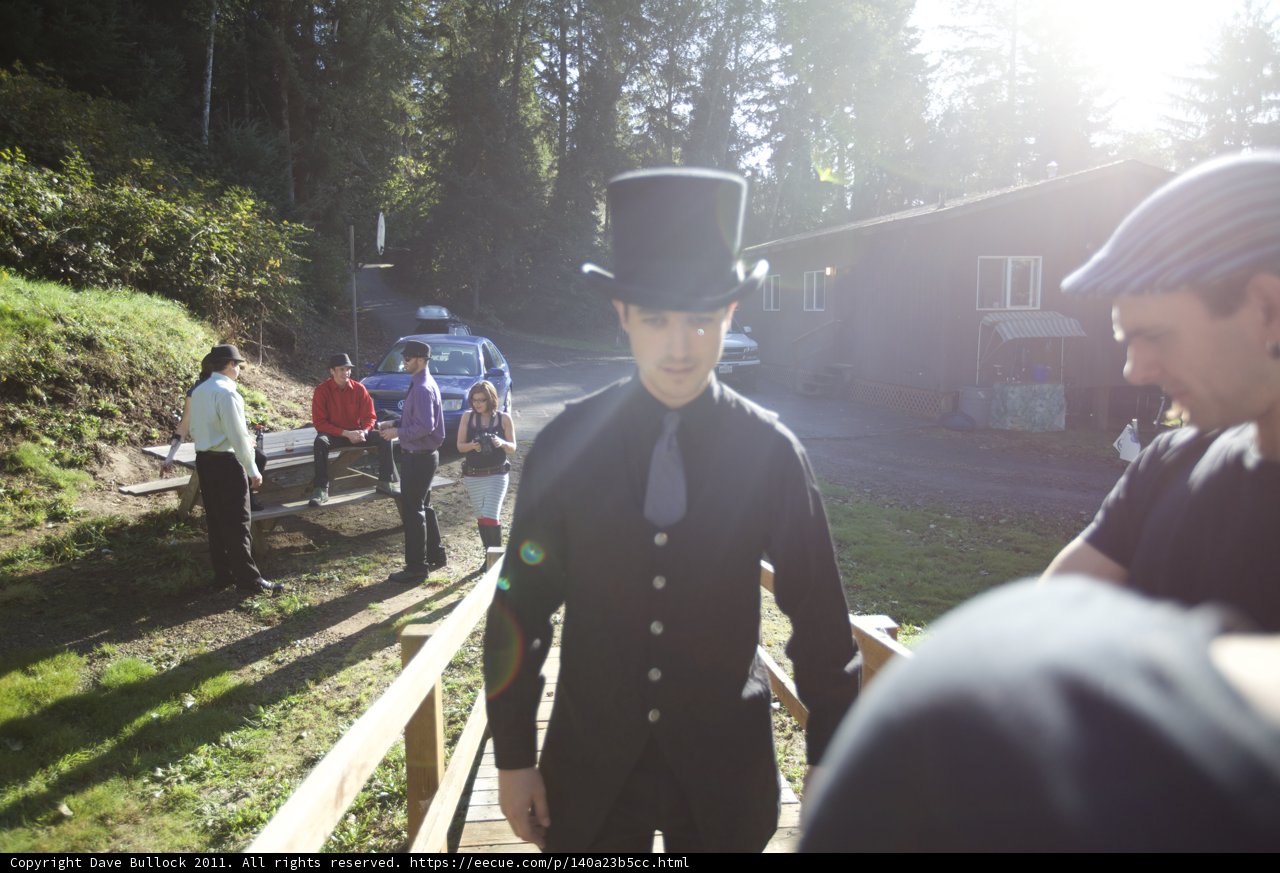 A Dapper Gentleman on the Bridge