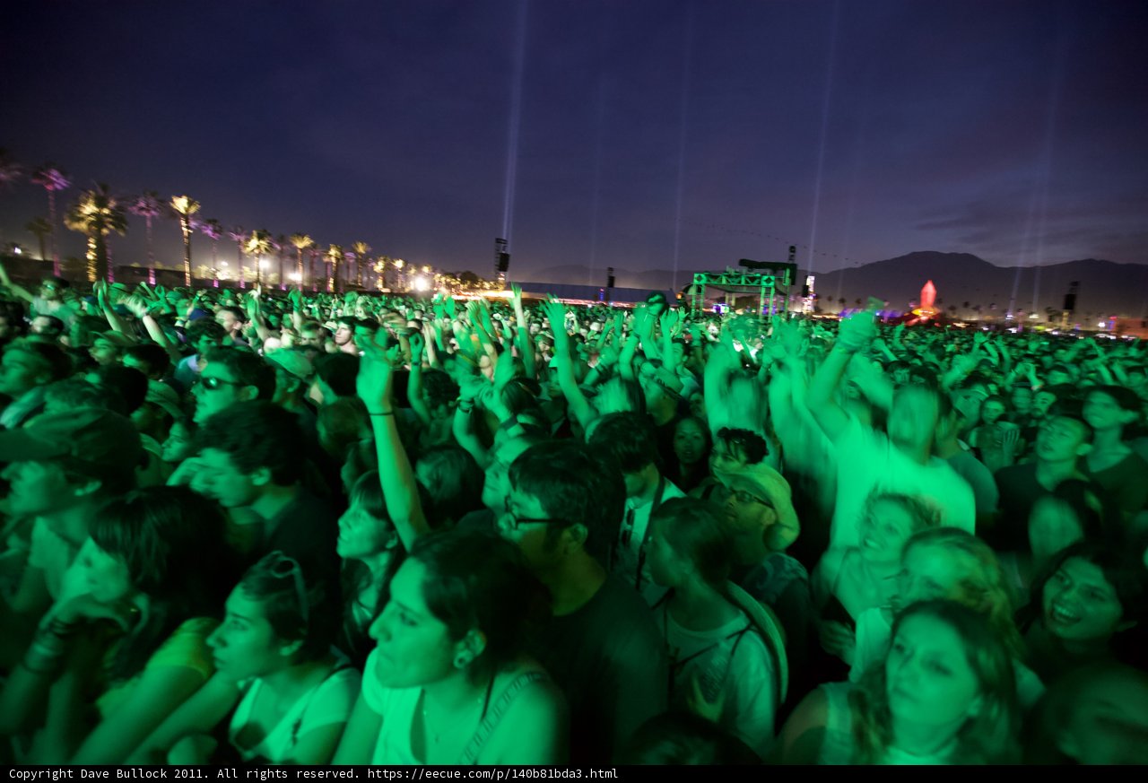 Green Lights and a Sea of People