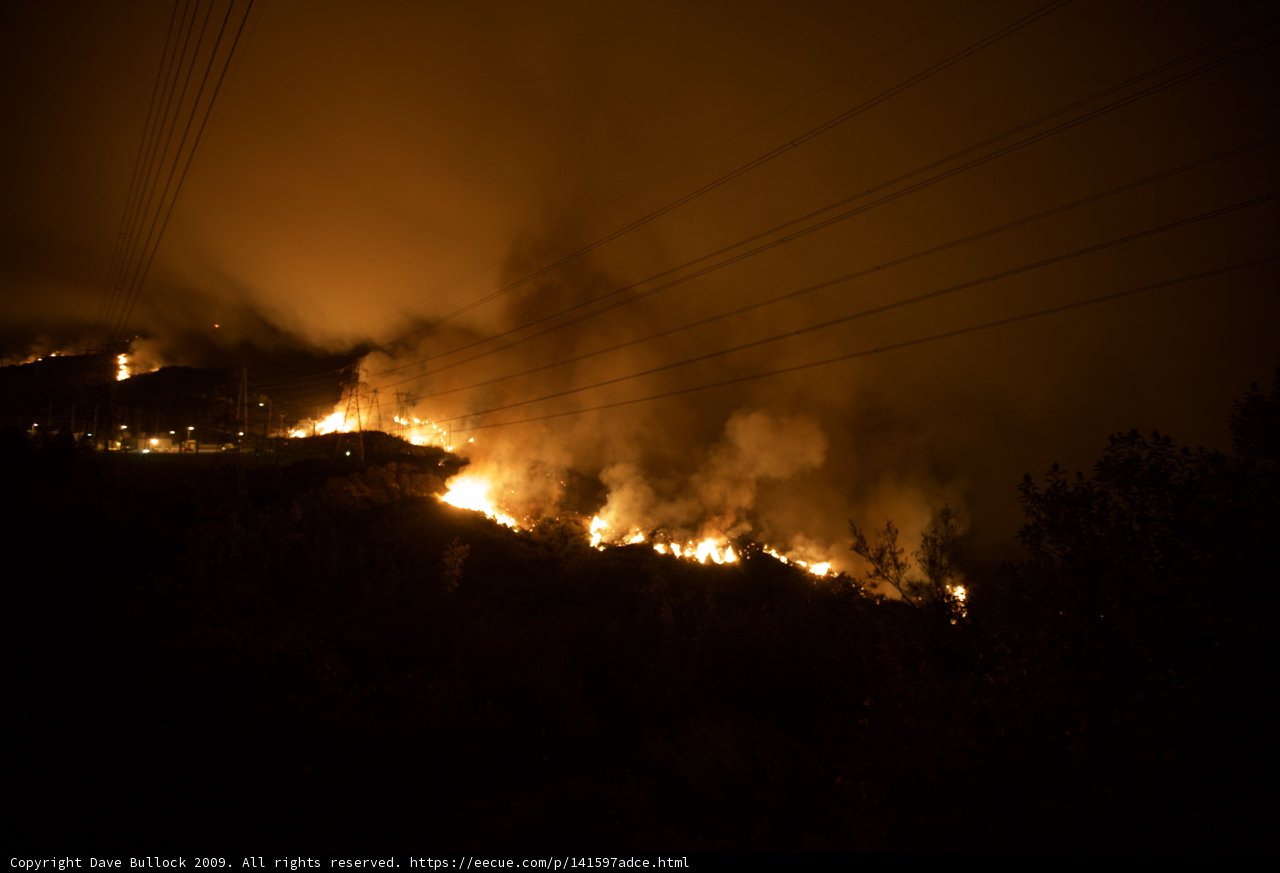 Blaze on the Hillside
