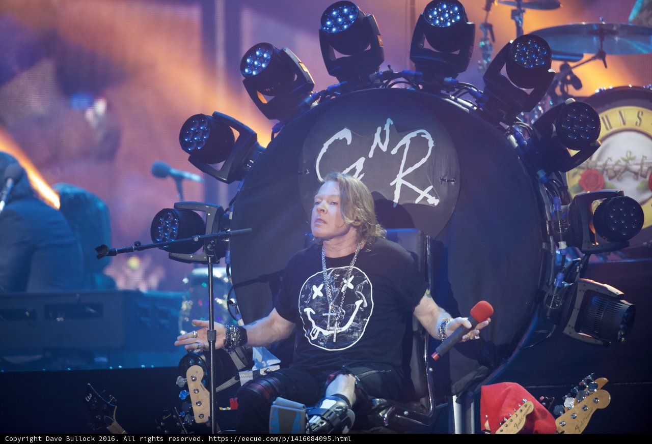 Axl Rose rocks Coachella in a wheelchair with a guitar