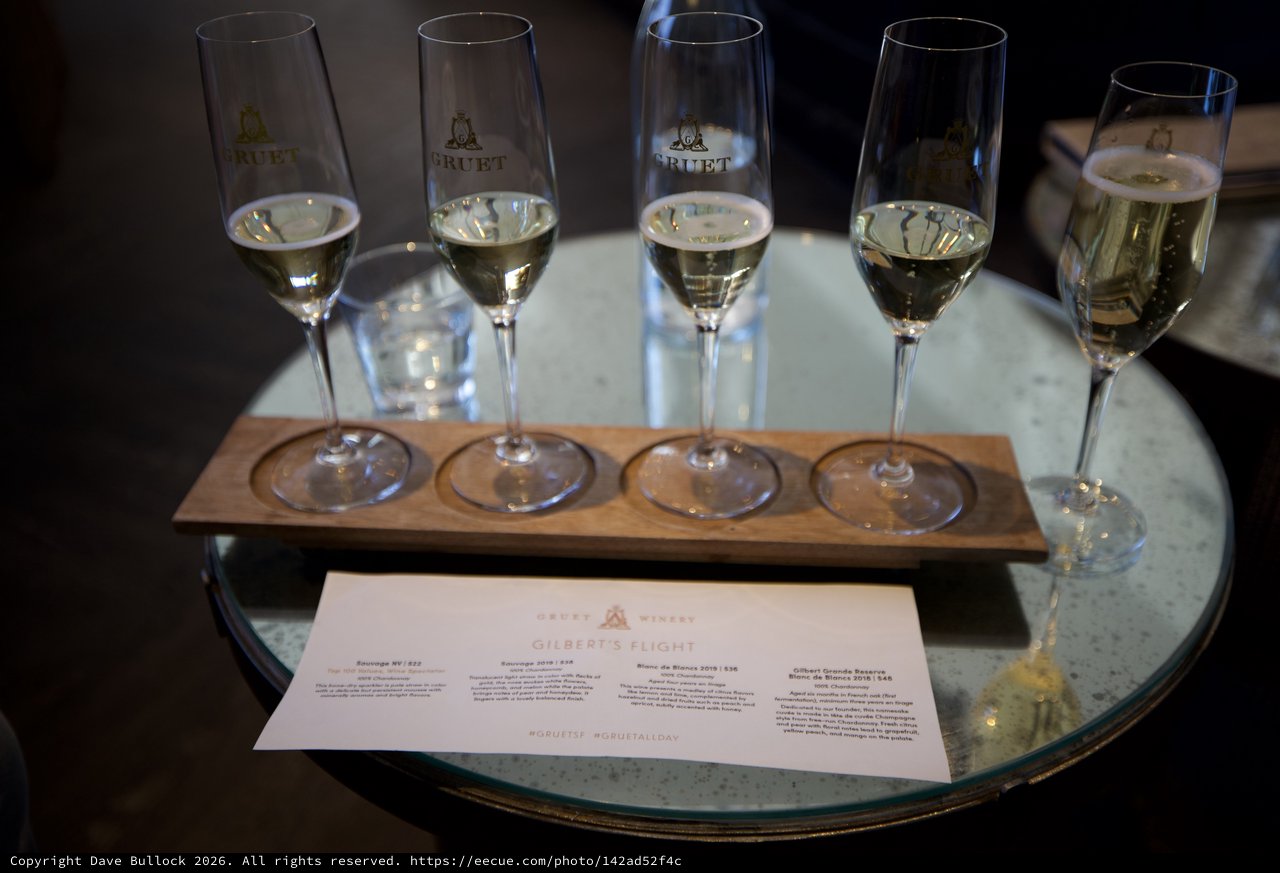 Champagne Flight Tasting Experience at Gruet Winery