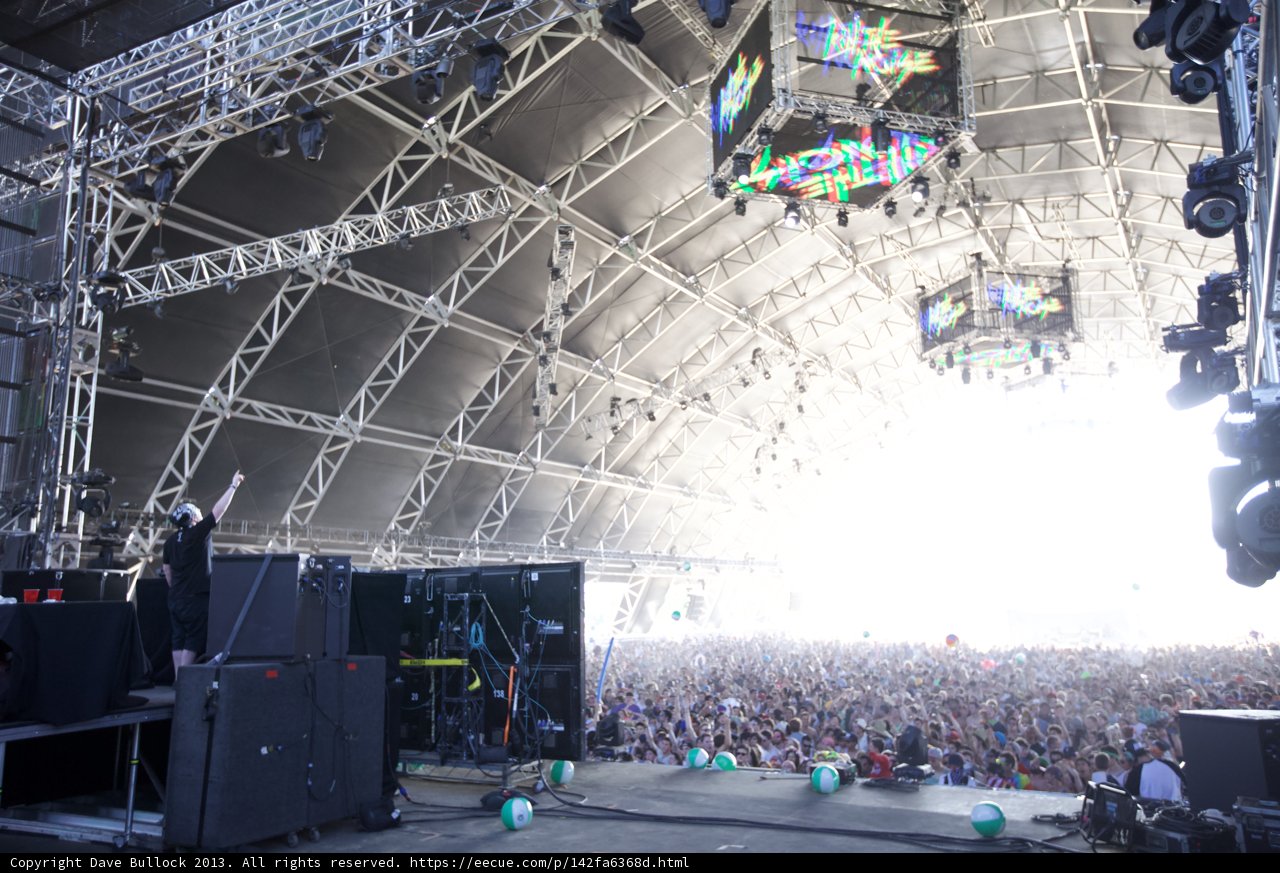 Massive Music Festival Crowd