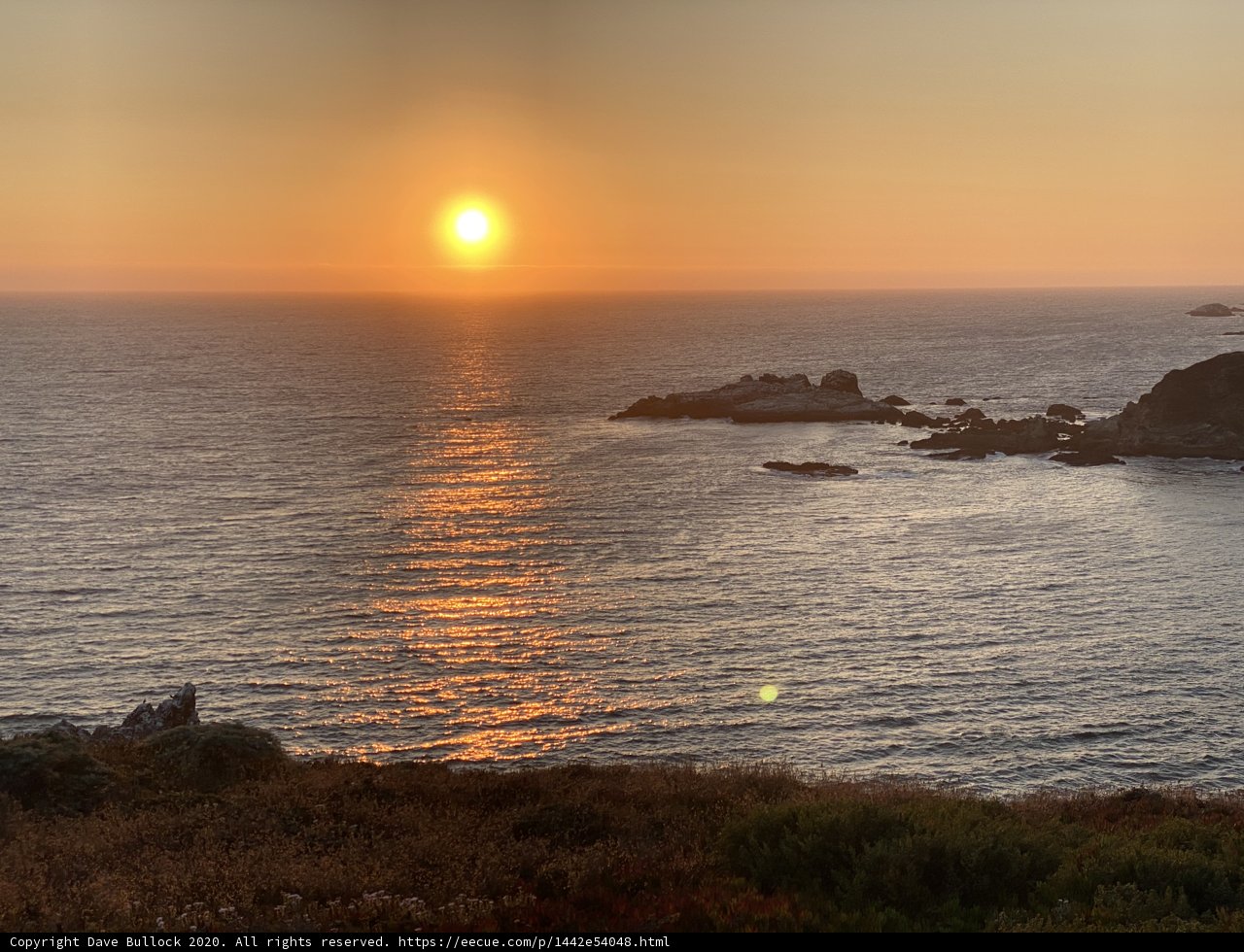 Sunset over the Pacific