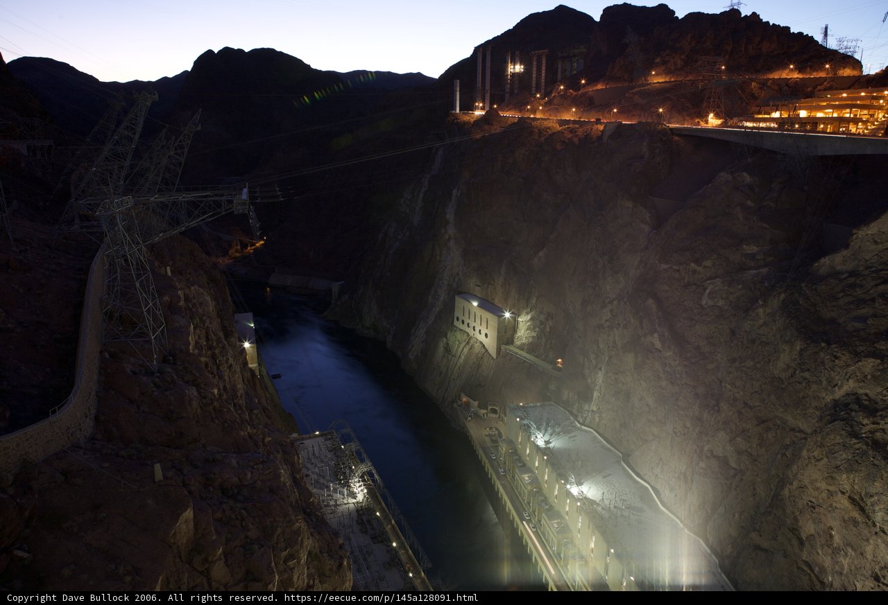 Nighttime Wonder at the Hoover Dam