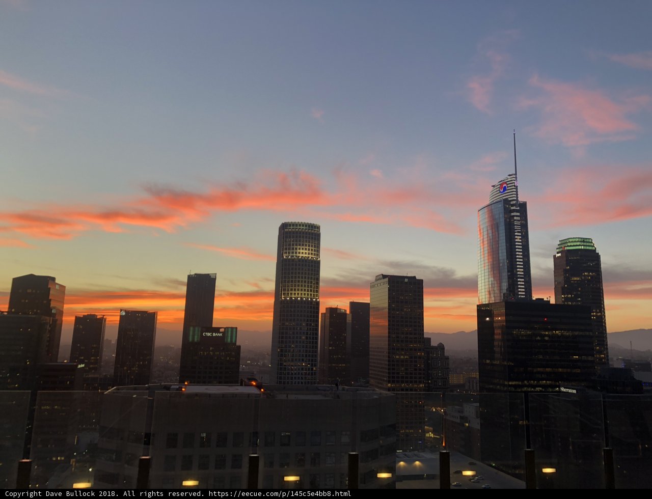 Sunset Over the LA Cityscape