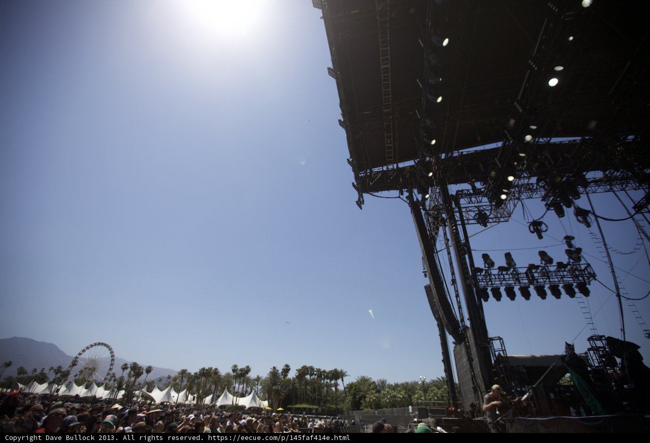 Sun-Drenched Concert Crowd