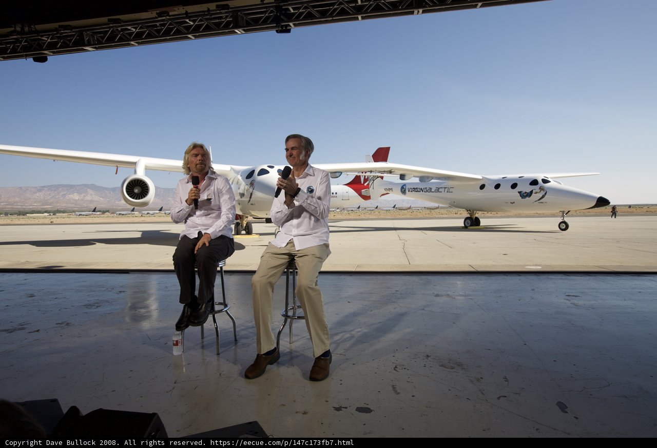 On the Tarmac with Burt Rutan and Richard Branson