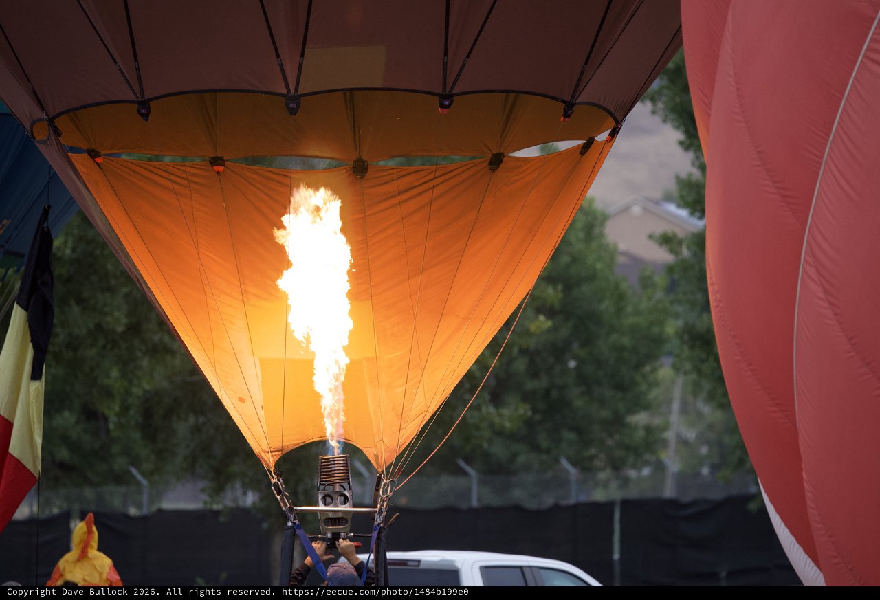 Fire and Fabric: Hot Air Balloon Inflation at Dawn