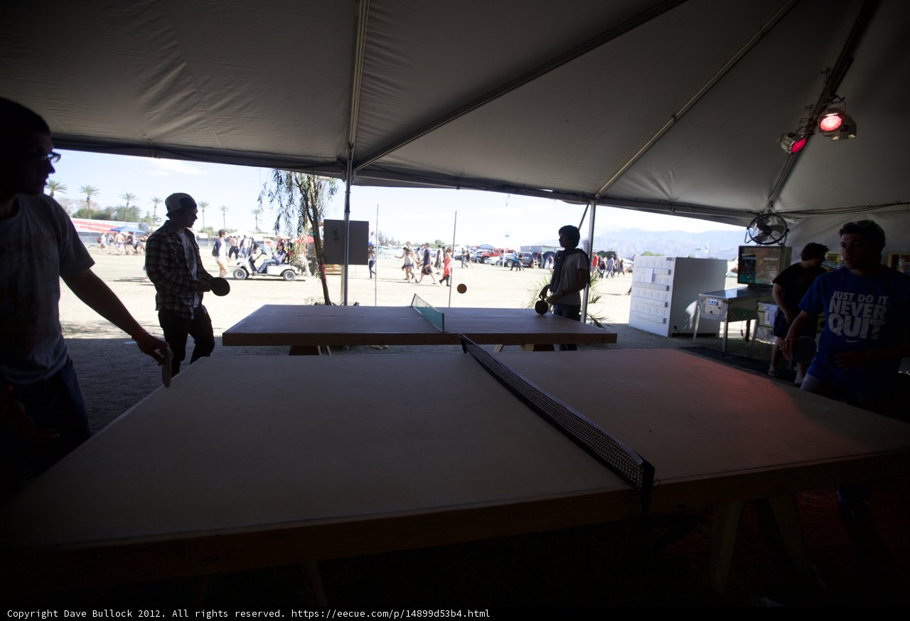 Ping Pong in the Desert Tent