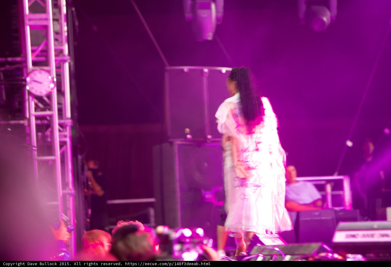 The White Dress Woman on the Concert Stage