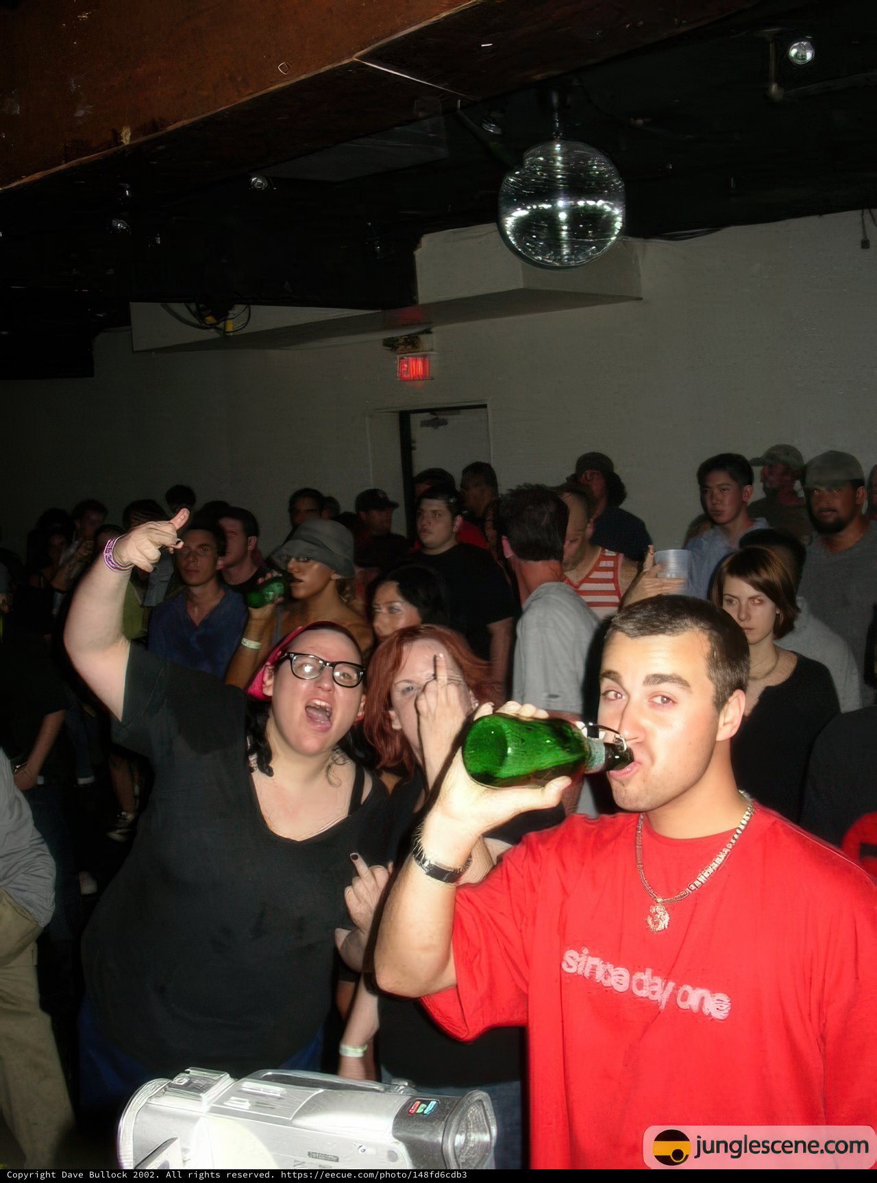 Partygoers with Beer at Nightclub