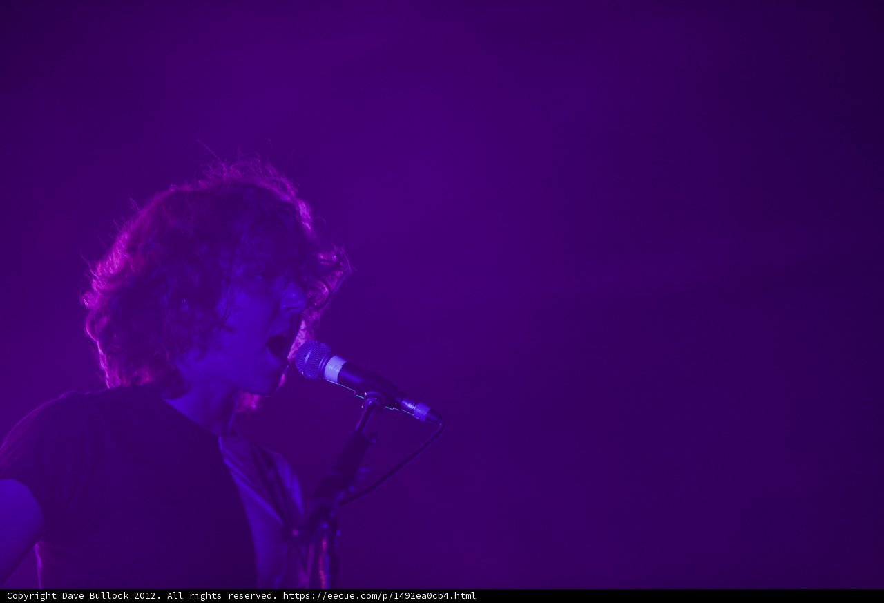 Purple Spotlight Singer