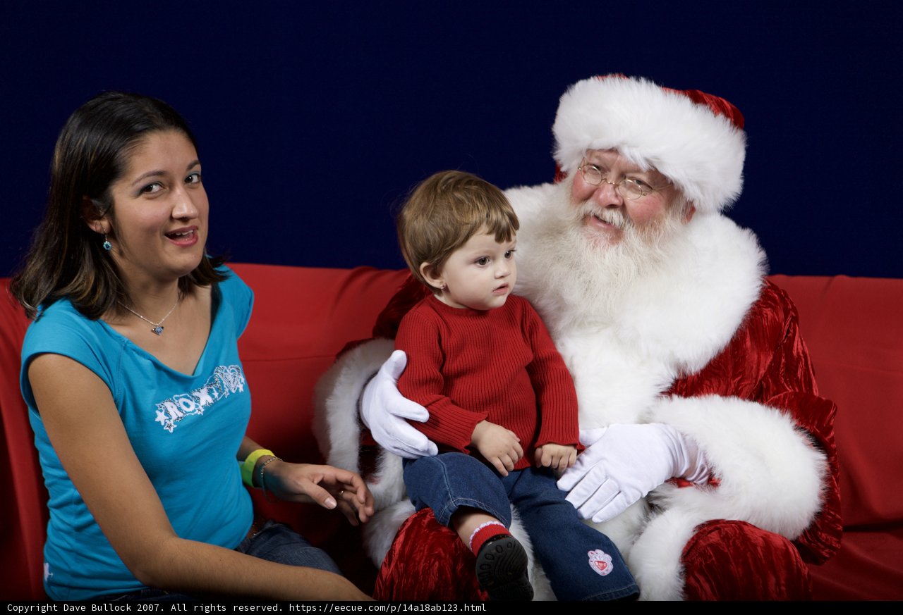 Santa Claus Joins Us on the Couch