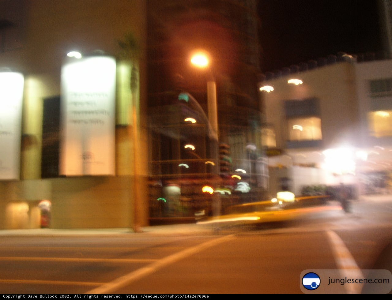 Blurred Nighttime Traffic in the City