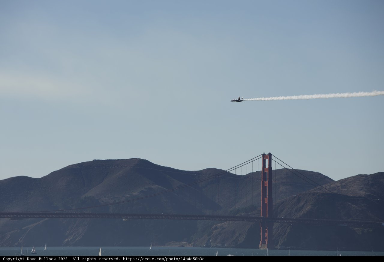Spectacular High Flyer over Golden Gate
