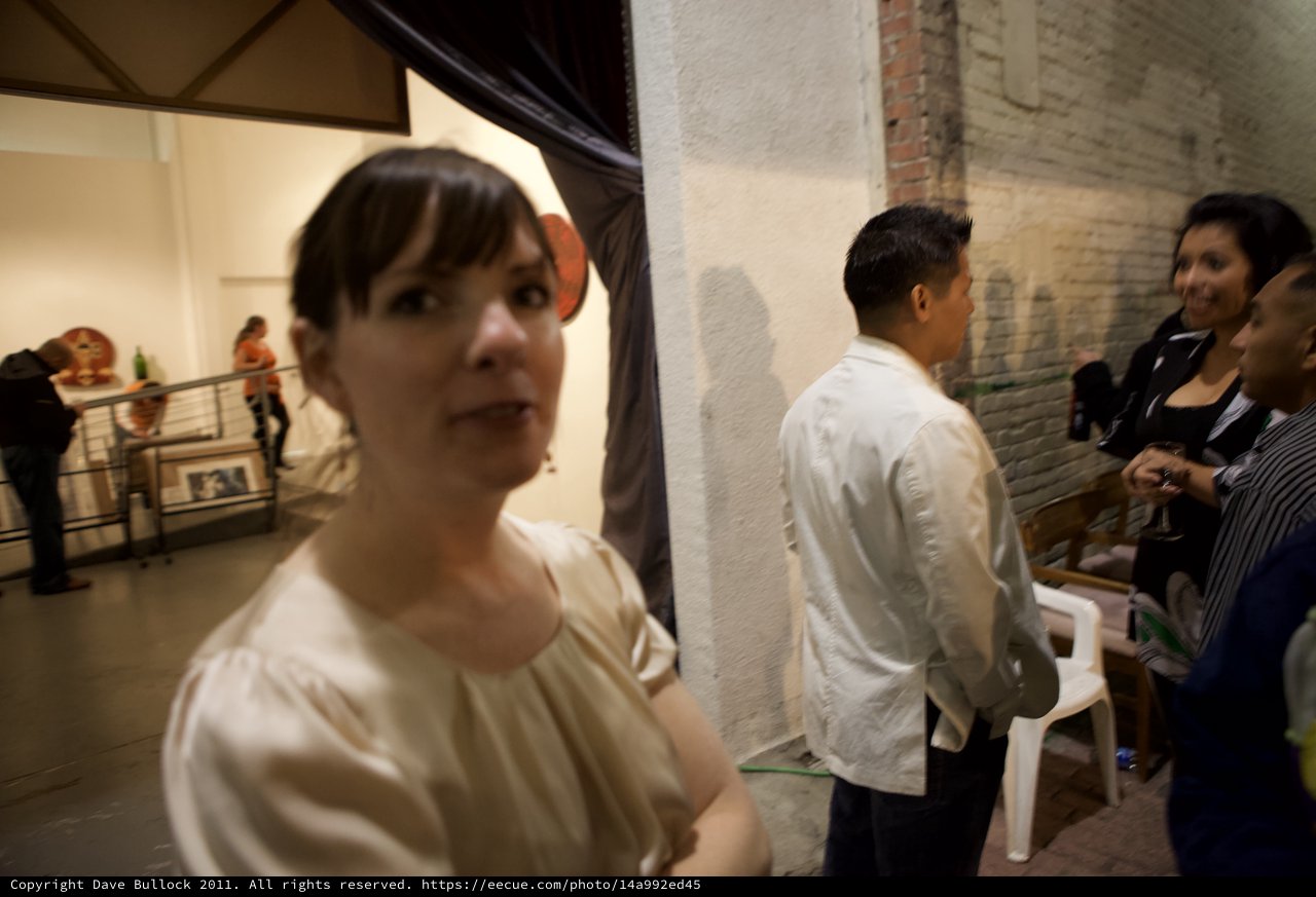 Evening Art Gallery Wine Party in Industrial Space