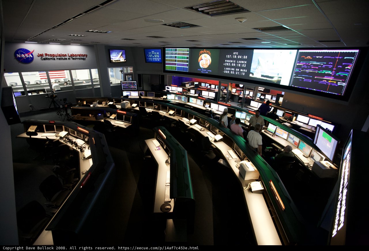 JPL Mission Control's High-Tech Hub