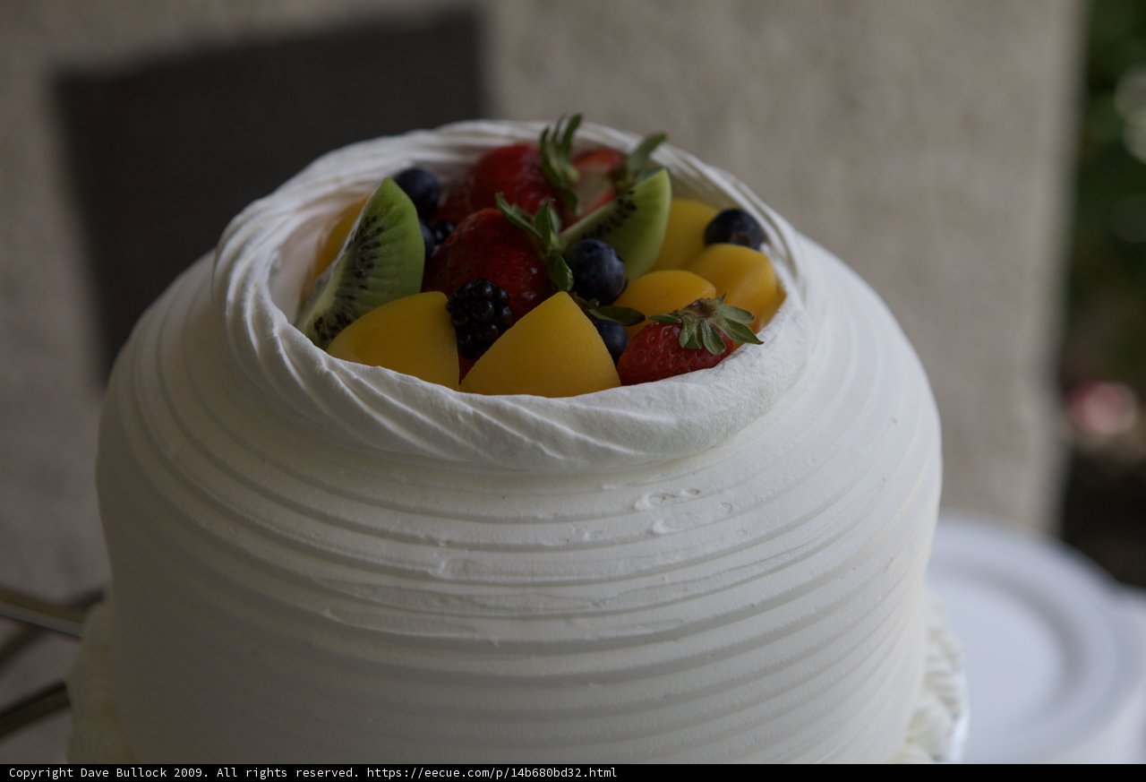 Berry Cream Wedding Cake